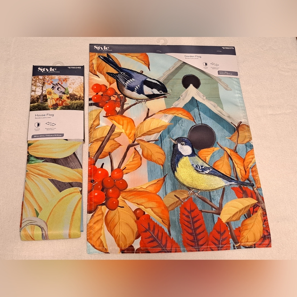 Garden Flag House Flag Bundle Birds Outdoor New